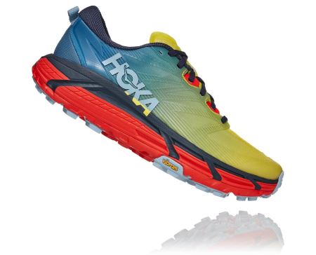 Hoka One One Mafate Speed 3 - Tenis Corrida Trilha Homem Azuis | PT-z5fg2S2